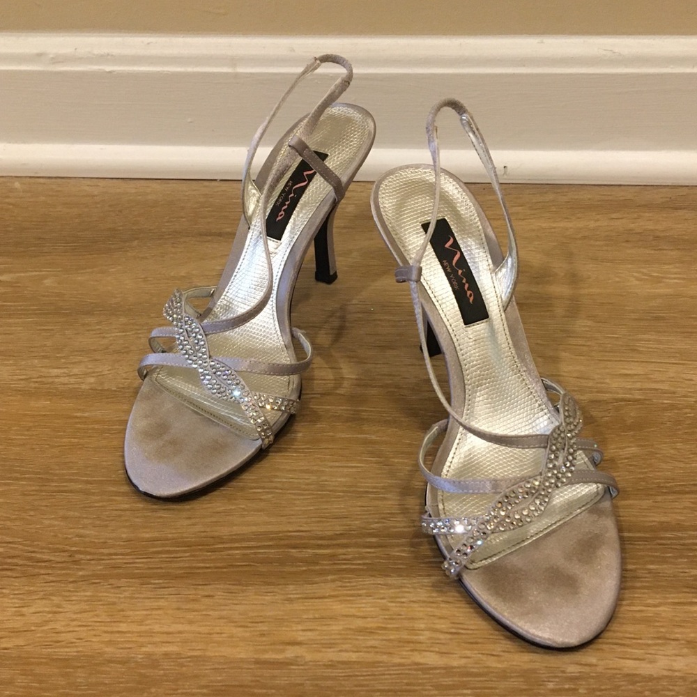 Silver [Nina] Heels
